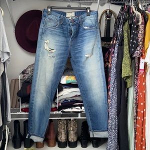 Current/Elliott Distressed Boyfriend Jean